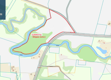Parduodamas  sklypas Laičių k., Molėtų r. sav., 506 a ploto