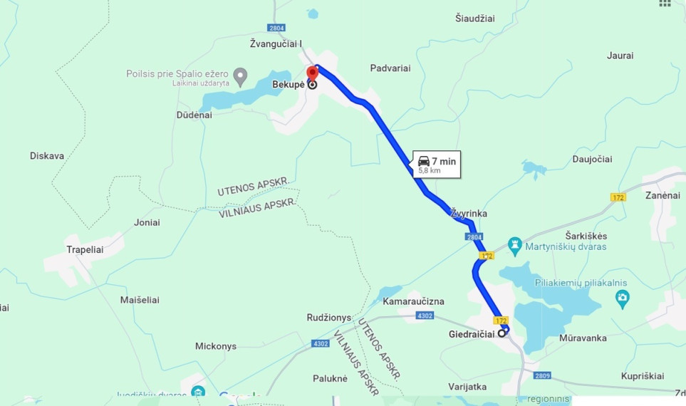 Parduodamas sklypas Sodžiaus g., Šiupienių k., Molėtų r. sav., 302 a ploto 6