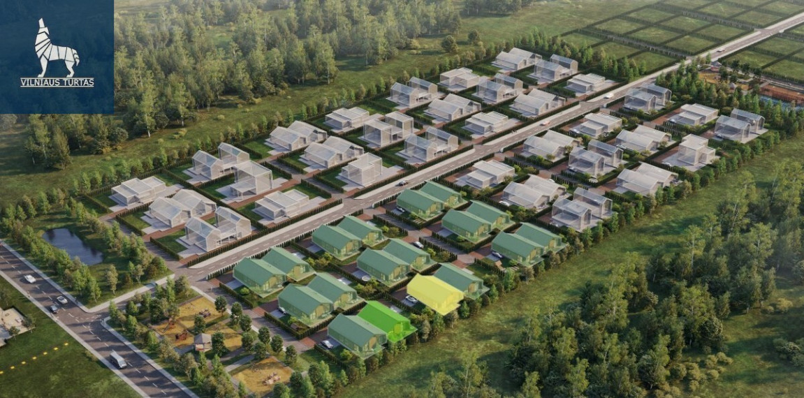 Parduodamas namas Klebniškių g., Daržininkų k., Vilniaus r. sav., 117.37 m2 ploto, 1 aukštai 2