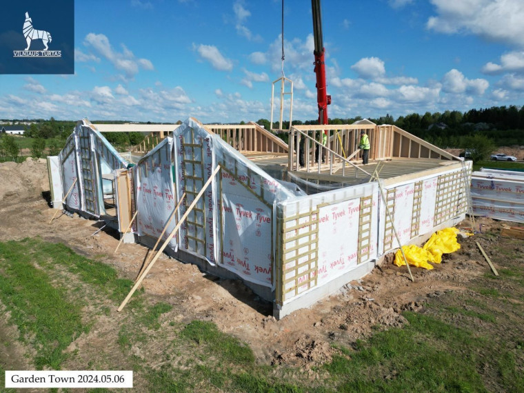 Parduodamas namas Klebniškių g., Daržininkų k., Vilniaus r. sav., 117.37 m2 ploto, 1 aukštai 9
