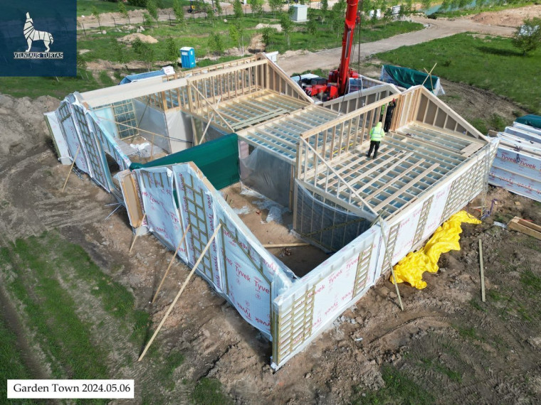 Parduodamas namas Klebniškių g., Daržininkų k., Vilniaus r. sav., 117.37 m2 ploto, 1 aukštai 10