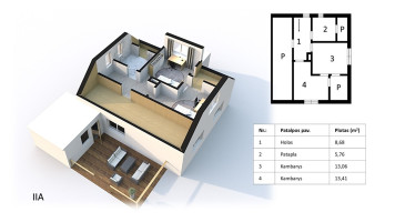 Parduodamas namas Palangos g., Darbėnų mstl., Kretingos r. sav., 121.56 m2 ploto, 2 aukštai 14
