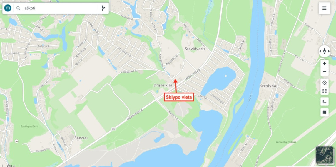 Parduodamas kitos paskirties sklypas snieguoliu, Drąseikių k., Kauno r. sav., 50 a ploto 4