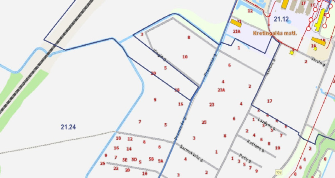Parduodamas sklypas Pramonės g., Kretingalės mstl., Klaipėdos r. sav., 12.39 a ploto 6