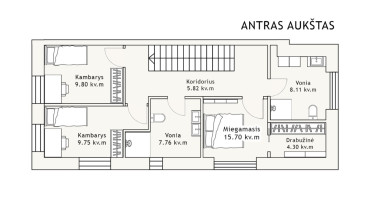 Parduodamas namas Daugų g., Rasos, Vilniaus m., Vilniaus m. sav., 125.18 m2 ploto, 2 aukštai 34