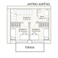 Parduodamas namas Perlojos g., Rasos, Vilniaus m., Vilniaus m. sav., 86.47 m2 ploto, 3 aukštai 33