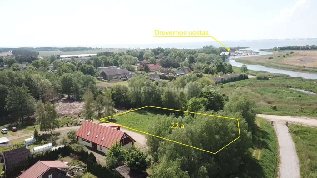 Parduodamas komercinės paskirties sklypas Mokyklos g., Drevernos k., Klaipėdos r. sav., 22 a ploto 2