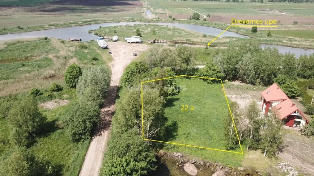 Parduodamas komercinės paskirties sklypas Mokyklos g., Drevernos k., Klaipėdos r. sav., 22 a ploto 1