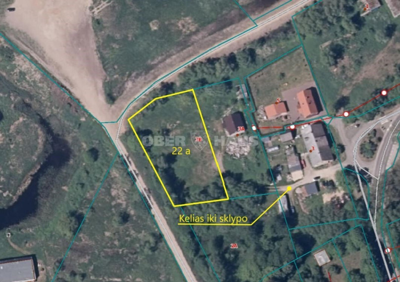 Parduodamas komercinės paskirties sklypas Mokyklos g., Drevernos k., Klaipėdos r. sav., 22 a ploto 6