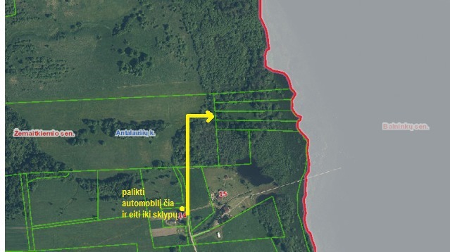 Parduodamas  sklypas Antalaušių k., Ukmergės r. sav., 160.5 a ploto 8