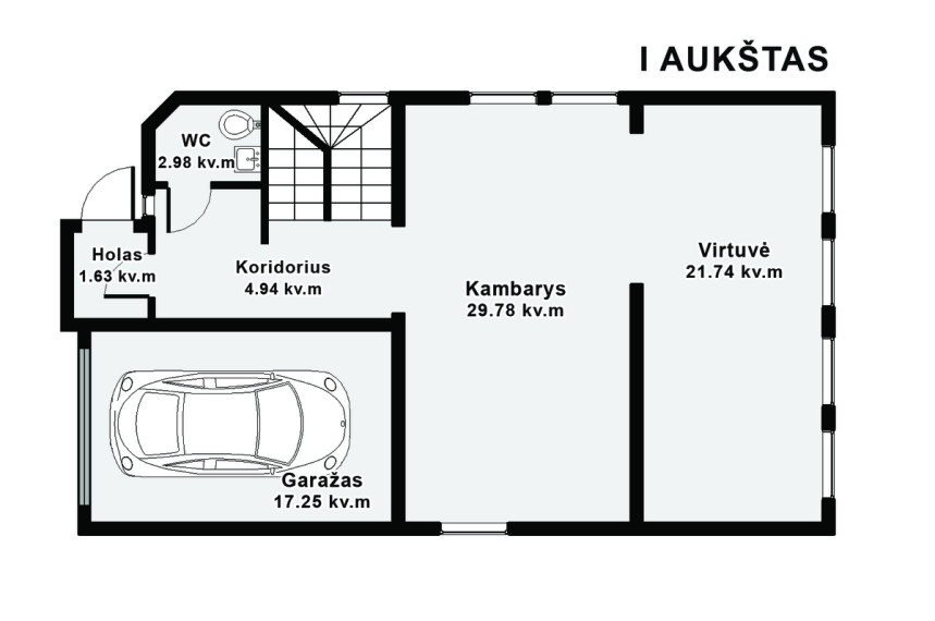 Parduodamas namas Joninių g., Žaliakalnis, Kauno m., Kauno m. sav., 304.7 m2 ploto, 2 aukštai 24