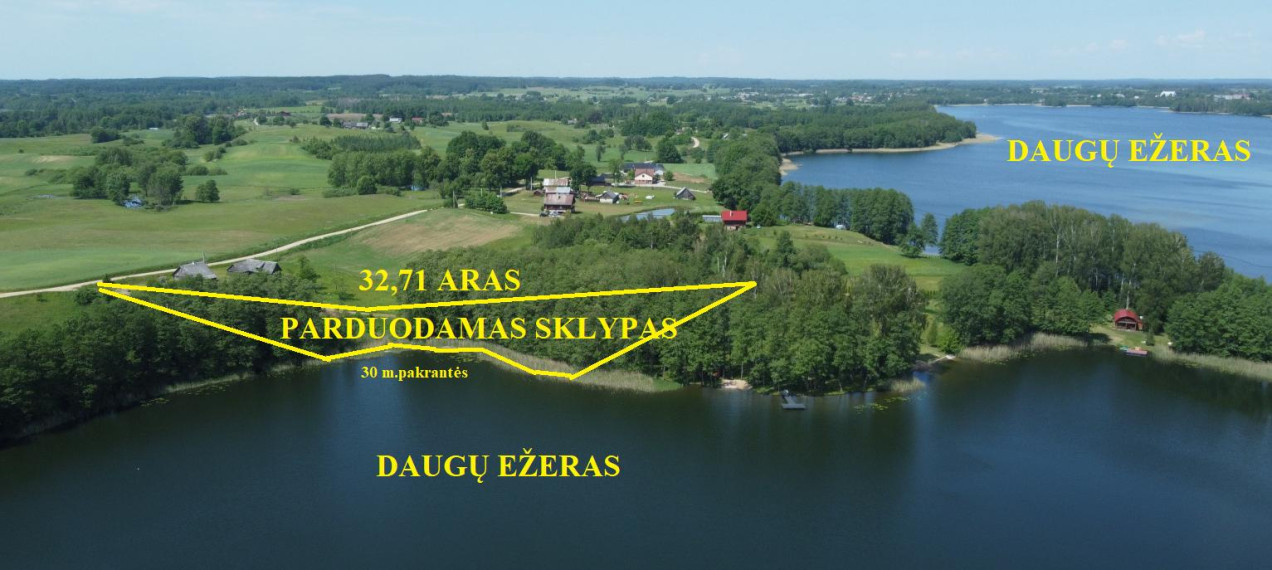 Parduodamas sklypas Ežero g., Bukaučiškių II k., Alytaus r. sav., 32.71 a ploto 1
