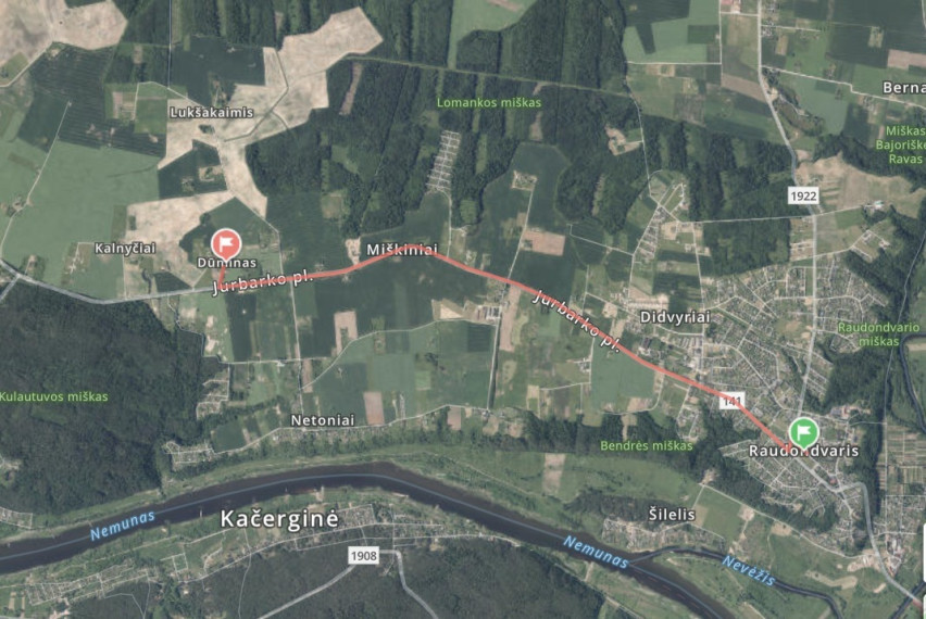 Parduodamas kitos paskirties sklypas Lukšakaimio k., Dūmino k., Kauno r. sav., 172.49 a ploto 3