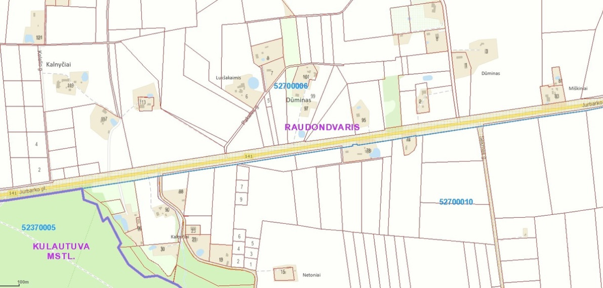 Parduodamas kitos paskirties sklypas Lukšakaimio k., Dūmino k., Kauno r. sav., 172.49 a ploto 2