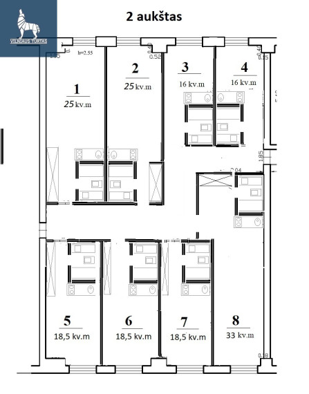 Parduodamos administracinės, gamybinės patalpos Naujoji Vilnia, Vilniaus m., Vilniaus m. sav., 1524 m2 ploto 10