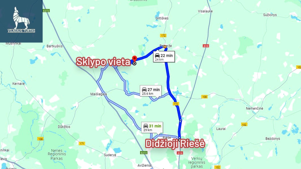 Parduodamas kitos paskirties sklypas Mitkuškių k., Vilniaus r. sav., 218 a ploto 6