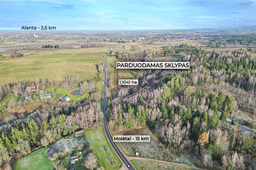 Parduodamas kitos paskirties sklypas Molėtų g., Antaliežių k., Molėtų r. sav., 110.41 a ploto 17