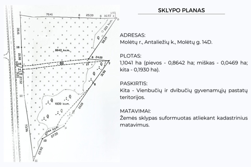 Parduodamas kitos paskirties sklypas Molėtų g., Antaliežių k., Molėtų r. sav., 110.41 a ploto 7