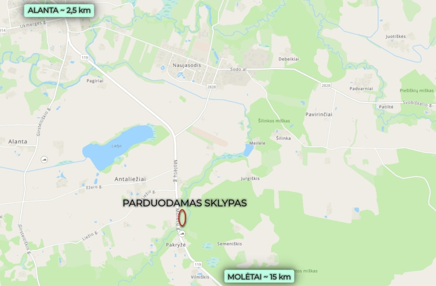 Parduodamas kitos paskirties sklypas Molėtų g., Antaliežių k., Molėtų r. sav., 110.41 a ploto 20