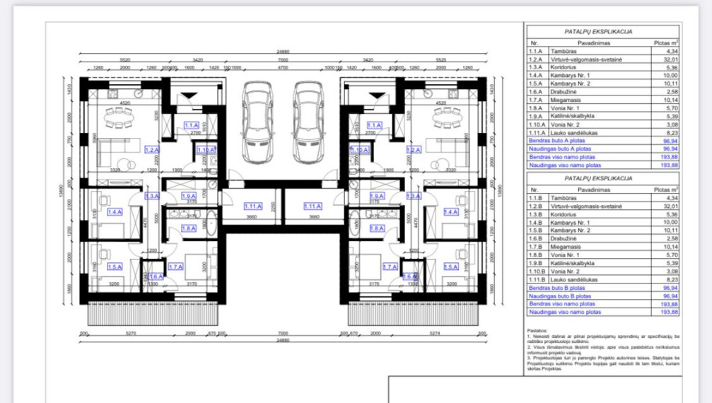 Parduodamas namas Pakalniškių k., Vilniaus r. sav., 96.94 m² ploto 4 kambariai 3