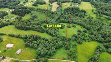 Parduodamas  sklypas Gaidžių k., Utenos r. sav., 405.88 a ploto 1