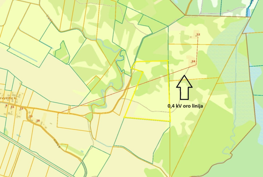 Parduodamas sklypas Sirvydžių k., Utenos r. sav., 668.96 a ploto 3