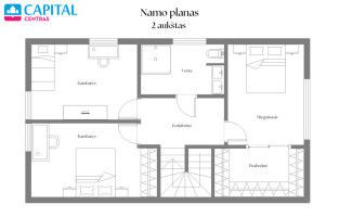 Parduodamas namas Miško g., Antežerių k., Vilniaus r. sav., 137.49 m2 ploto, 2 aukštai 12
