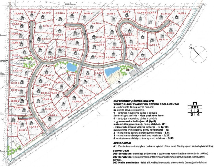 Parduodamas namų valdos paskirties sklypas Ajerų g., Raizgių k., Šiaulių r. sav., 1000 a ploto 1