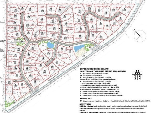 Parduodamas namų valdos paskirties sklypas Ajerų g., Raizgių k., Šiaulių r. sav., 1000 a ploto 1