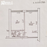 Parduodamas butas Spindulio g., Gubernija, Šiaulių m., Šiaulių m. sav., 32.79 m² ploto 2 kambariai 14