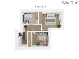 Parduodamas namas Žaibo g., Tauralaukis, Klaipėdos m., Klaipėdos m. sav., 90 m2 ploto, 2 aukštai 20