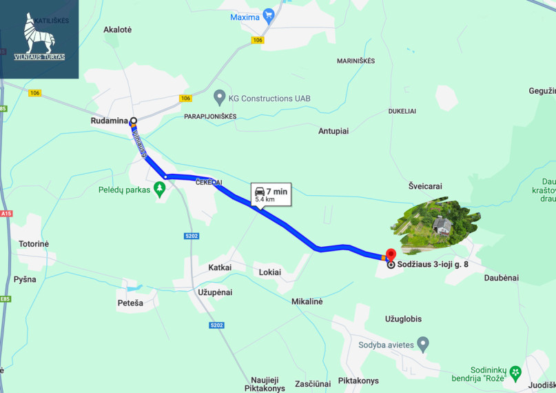 Parduodamas namas Sodžiaus 3-ioji g., Daubėnų k., Vilniaus r. sav., 110 m2 ploto, 2 aukštai 20