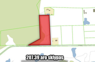 Parduodamas  sklypas Masionių vs., Vilniaus r. sav., 207.39 a ploto 3