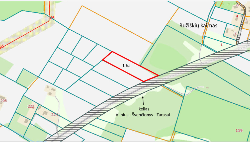Parduodamas sklypas Rudausių k., 100 a ploto 5