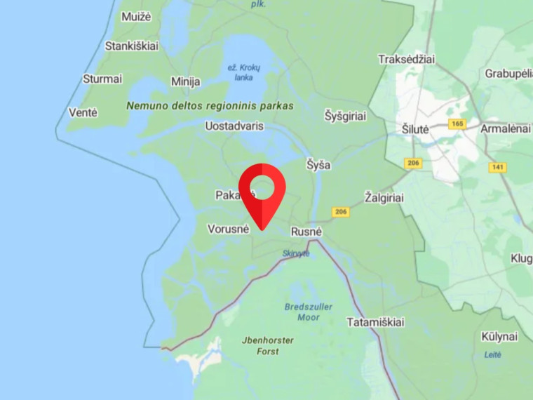 Parduodamas  sklypas Vorusnės, Vorusnės k., Šilutės r. sav., 50 a ploto 10