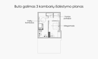 Parduodamas butas T. Ševčenkos g., Naujamiestis, Vilniaus m., Vilniaus m. sav., 104.44 m2 ploto, 3 kambariai 33