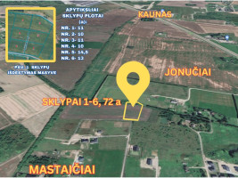 Parduodamas  sklypas Skliauto, Jonučių k., Kauno r. sav., 72 a ploto 4