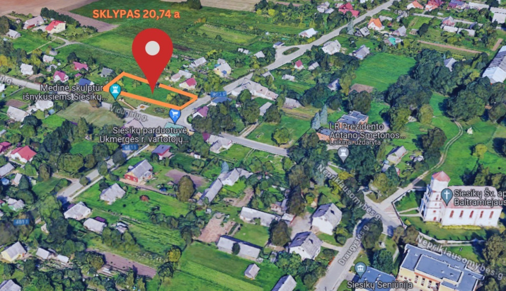 Parduodamas sklypas Laisvės g., Siesikų mstl., Ukmergės r. sav., 20.74 a ploto 3