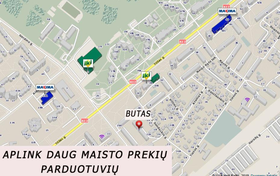 Trumpalaikė buto nuoma J. Sondeckio g., Žaliūkiai, Šiaulių m., Šiaulių m. sav., 29.00 m² ploto 1 kambarys 12