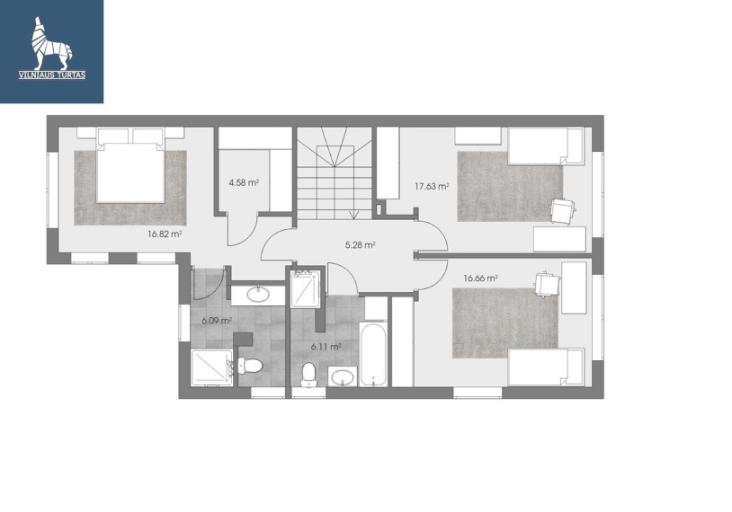 Parduodamas namas Priekulės g., Pilaitė, Vilniaus m., Vilniaus m. sav., 155.01 m2 ploto, 2 aukštai 25