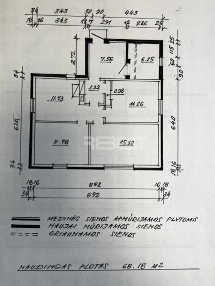 Parduodamas namas Girstulės g., Beržėnų k., Joniškio r. sav., 68.32 m2 ploto, 1 aukštai 28