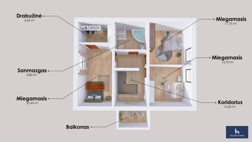 Parduodamas namas Čekėnų g., Rudaminos mstl., Vilniaus r. sav., 151.79 m2 ploto, 2 aukštai 29