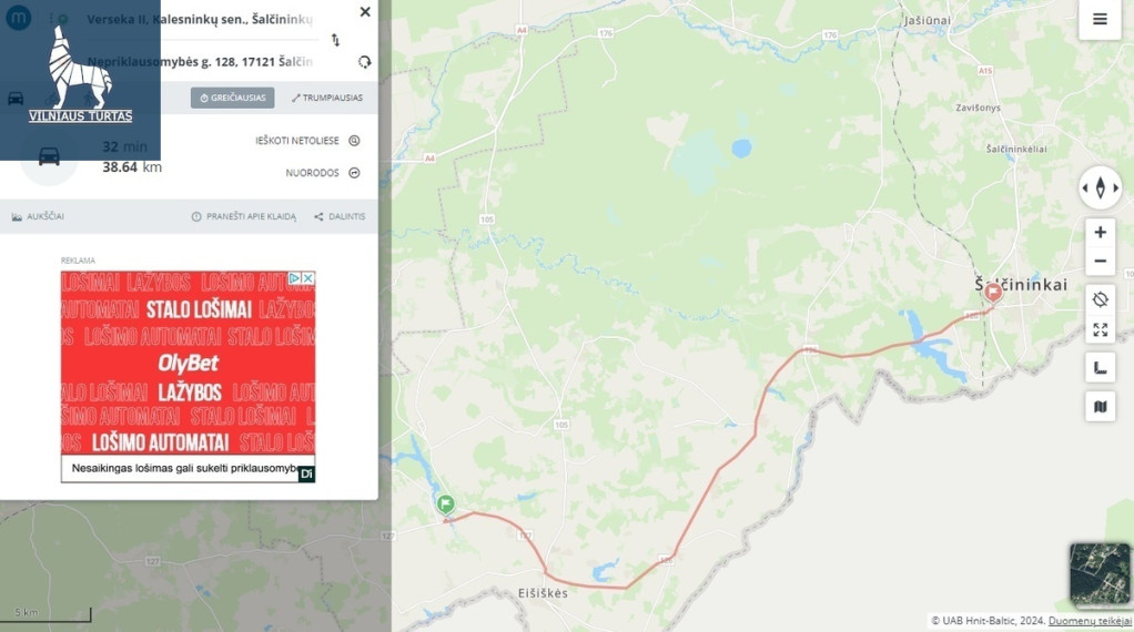 Parduodamas kitos paskirties sklypas Versekos II k., Šalčininkų r. sav., 45 a ploto 12