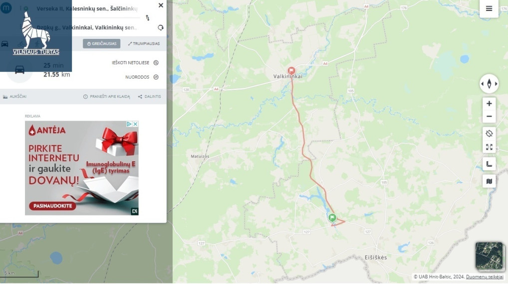 Parduodamas kitos paskirties sklypas Versekos II k., Šalčininkų r. sav., 45 a ploto 11