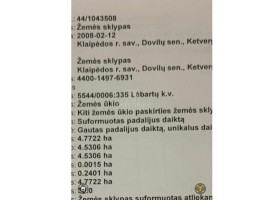 Parduodamas  sklypas Ketvergių k., Klaipėdos r. sav., 477 a ploto 9