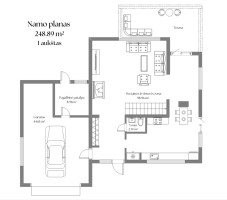 Parduodamas namas Samanynės g., Bendorių k., Vilniaus r. sav., 248.89 m2 ploto, 2 aukštai 29