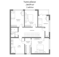 Parduodamas namas Samanynės g., Bendorių k., Vilniaus r. sav., 248.89 m2 ploto, 2 aukštai 30