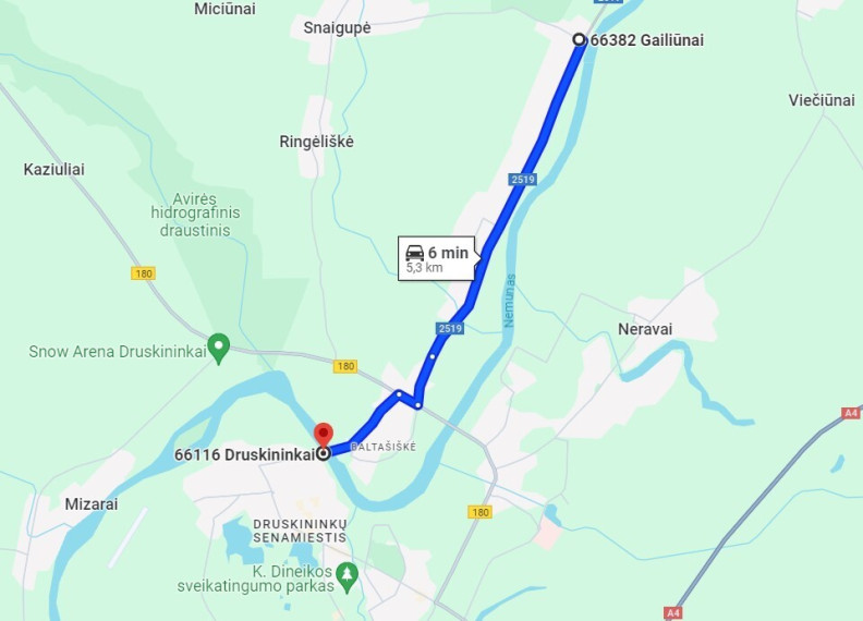 Parduodamas  sklypas Gailiūnų k., Druskininkų sav., 20 a ploto 9