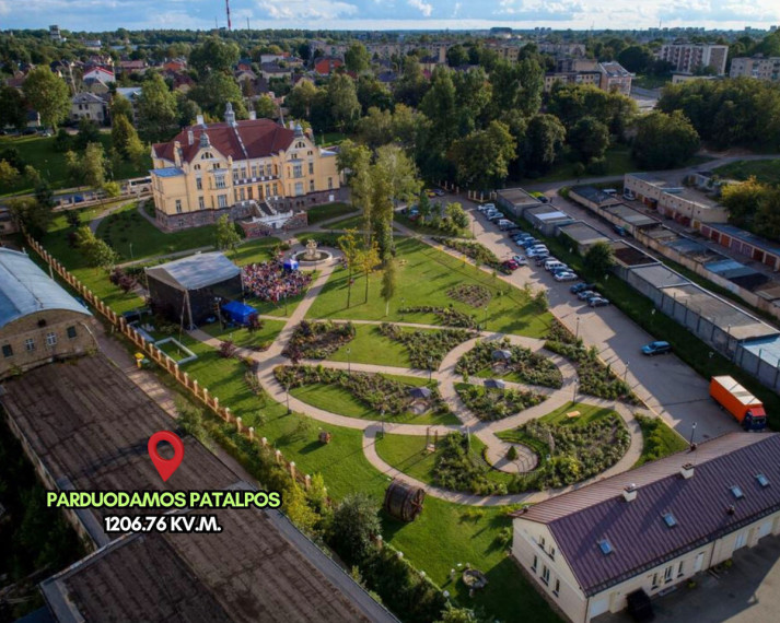 Parduodamos administracinės, gamybinės, kitos paskirties, paslaugų, prekybos, sandėliavimo patalpos Frenkelių g., Šimšė, Šiaulių m., Šiaulių m. sav., 1206.76 m2 ploto 1