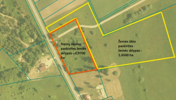 Parduodamas  sklypas S. Sutkaus g.3, Mikytų k., Šakių r. sav., 342 a ploto 16